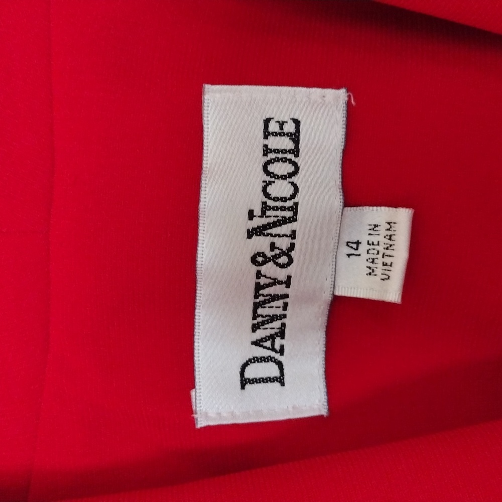 DANNY&NICOLE Blazer Women Size 14 Red - Picture 5 of 7